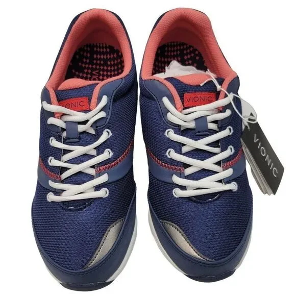 Vionic Womens Size 7 Sneakers Athetic Active New Blue Walking Shoes Running - Picture 8 of 11